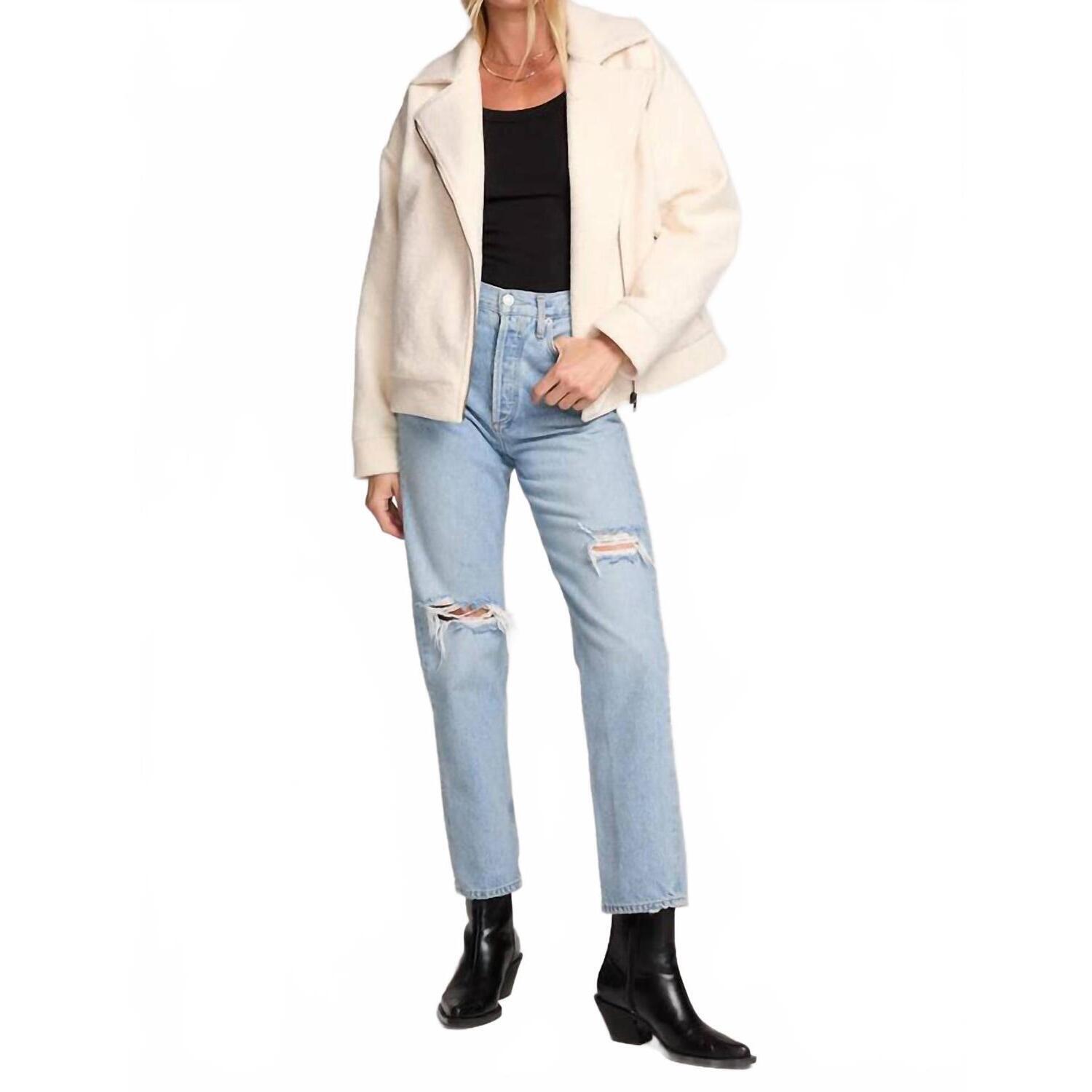 New Saltwater Luxe Ellis Long Sleeve Jacket In Natural
